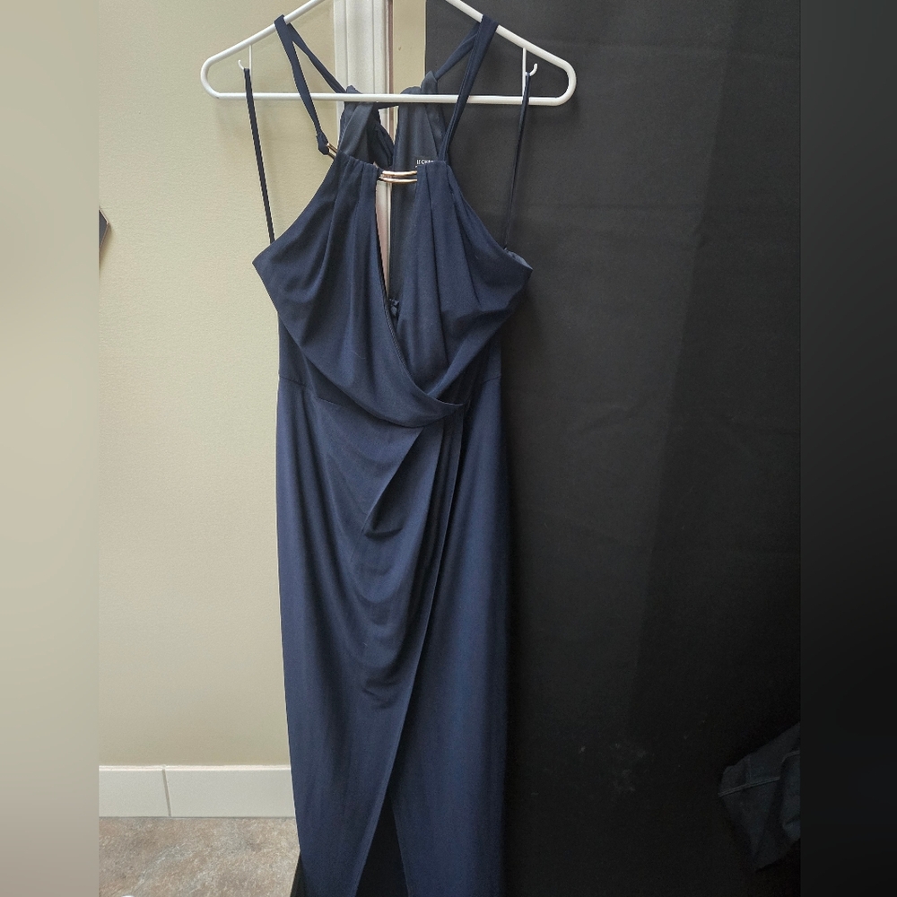 Elegant Navy Blue Women's Dress